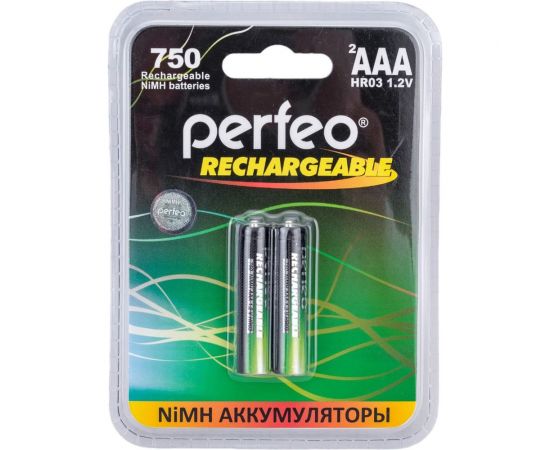 Аккумулятор Perfeo AAA750mAh/2BL Пластик 30014789 