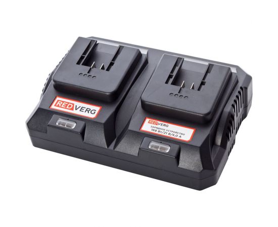 Зарядное устройство для 2-х аккумуляторов 18 В, 4 Ач REDVERG 6678956 
