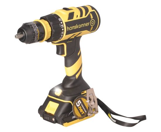 Аккумуляторный шуруповерт Hanskonner HCD1865C – изображение 2