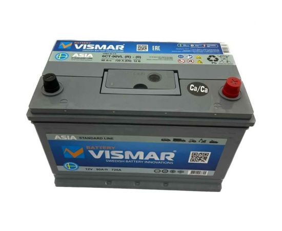 Аккумулятор VISMAR ST ASIA 6СТ-90 L (R)-(0) 720А 306/175/225 4627129568745 – изображение 2