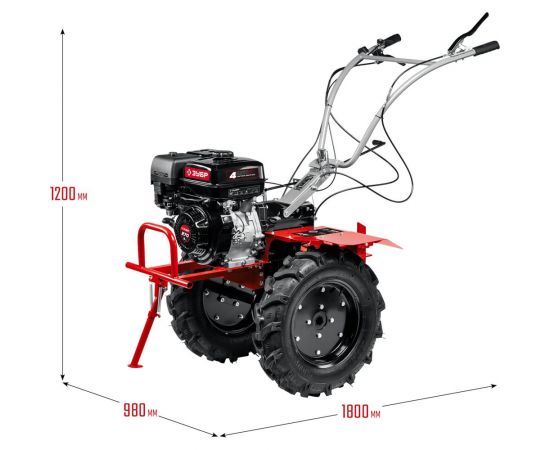 Бензиновый мотоблок с ВОМ ЗУБР 270 см3 МТШ-600 – изображение 22