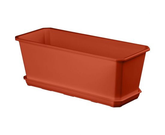 Поддон для балконного ящика Idiland Basil 40 см, терракотовый 221601032/01 – изображение 3