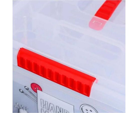 Ящик органайзер FunBox Аптечка 10л с ручкой 2 лотка S 47019 – изображение 3