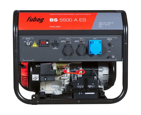 Бензиновая электростанция с электростартером и коннектором автоматики FUBAG BS 5500 A ES 641691 – изображение 3