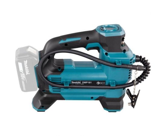 Автомобильный аккумуляторный насос Makita LXT 18В, 11.1 бар, 3 скорости, 22/11/7 л/мин, XPT, 4 насадки, без аккум. и з/у DMP181Z – изображение 4