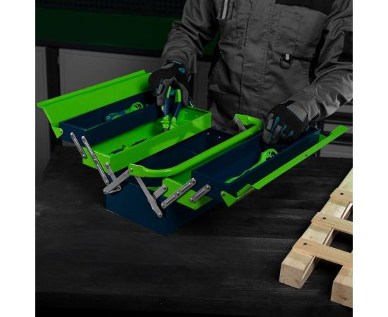 Ящик для инструмента СИБРТЕХ 430x200x200 мм, пять секций, металлический 90751 – изображение 4