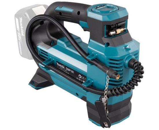 Автомобильный аккумуляторный насос Makita LXT 18В, 11.1 бар, 3 скорости, 22/11/7 л/мин, XPT, 4 насадки, без аккум. и з/у DMP181Z – изображение 5