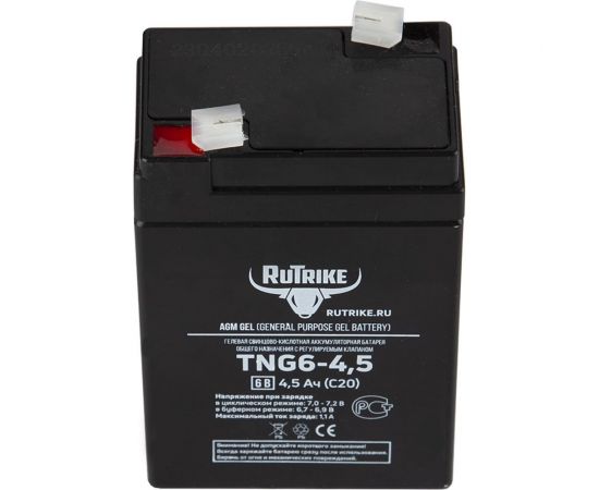 Аккумуляторная батарея Rutrike TNG6-4,5 (6V4,5A/H C20) 023980 – изображение 6