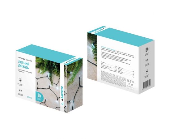 Каскад Lamper Летний Дождь LED 6,9 м с выносной солнечной панелью 2 м и аккумулятором, IP65 602-249 – изображение 9