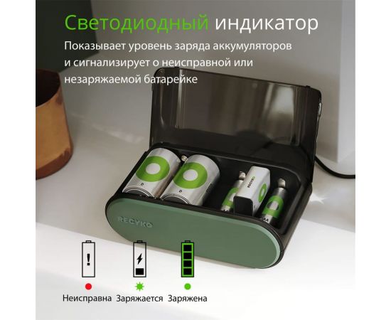 Стандартная зарядка GP b631 для аа, ааа, с и d аккумуляторов B631-2CRB1 GP B631-2CRB1 – изображение 10