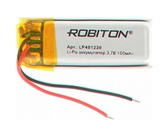 Аккумулятор ROBITON LP401230 3.7В 100мАч 15733 