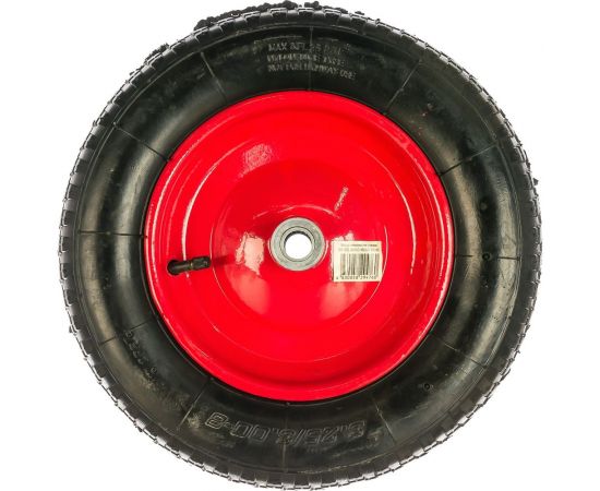 Колесо пневматическое 3.25-8 (360 мм; втулка 95 мм; подшипник 20 мм) для тачек WB 200D, WB 300D, WB 120D Tsunami D0KB8A4AIR32502 