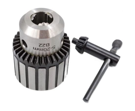 Патрон сверлильный ПС 20 5-20 мм, В22, с ключом, исп. R-01 кл.1 TORNERI 041893 