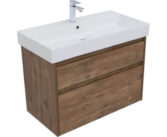 Тумба Aquanet Nova Lite 85 2 ящика (SLIM SYNERGY) дуб рустикальный (249954) 00249954 