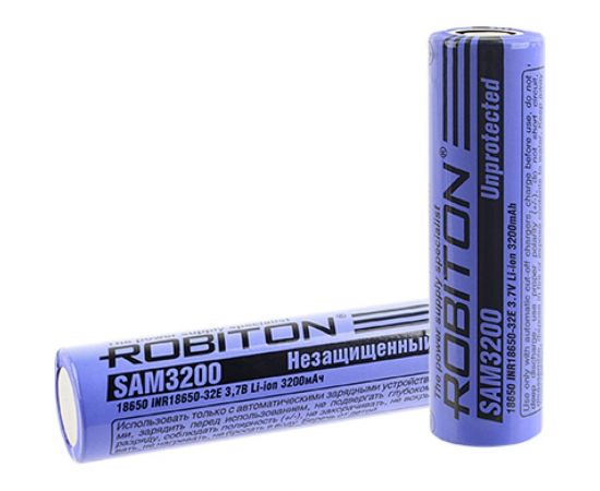 Аккумулятор Robiton SAM3200 Samsung INR18650-32E без защиты PK1 17660 