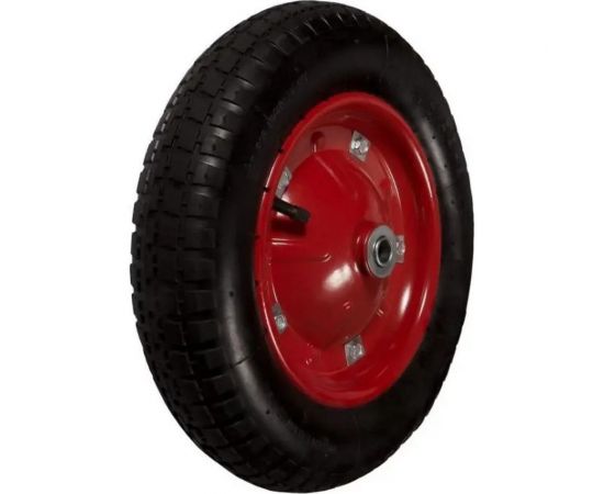 Пневматическое колесо PR 2400-3-8 металлический обод, симметричная ступица, шарикоподшипник (340 мм, ось 20 мм, 3.00-8) TOR 1031448 