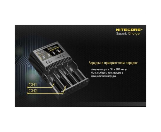 Зарядное устройство Nitecore SC4 18650/16340 на 4АКБ Intellicharge V2 Совместим с Li-ion и Ni-MH/Ni-Cd аккумуляторами с автоматическим определением 16652 – изображение 17