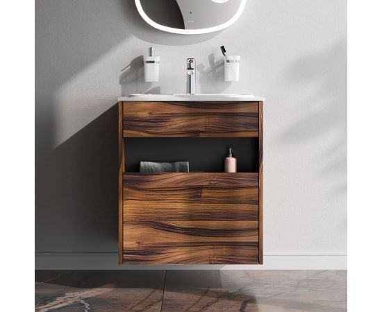 База с нишей AM.PM Func 1 ящик (pull-out), 60 см, цвет дерево текстурир-ое M8FFUX0601OF – изображение 2