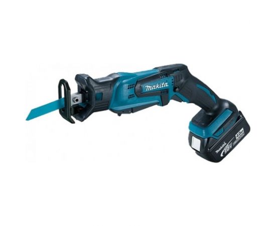 Аккумуляторная сабельная пила Makita LXT 18 В, ход 13 мм, рез 50 мм, 2x3.0 Ач, ЗУ DJR185RFE – изображение 2