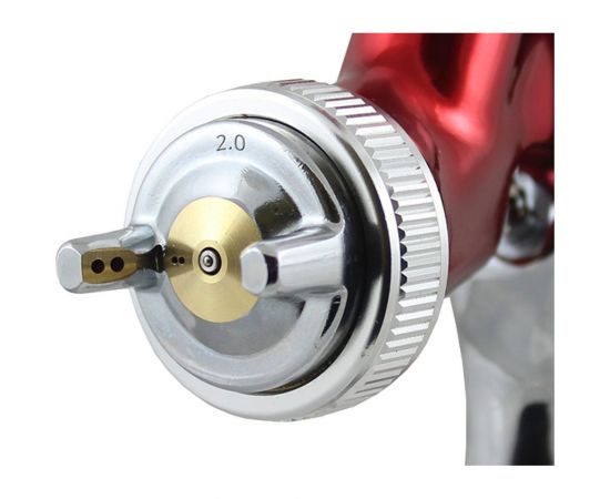 Окрасочный пистолет с верхним пластиковым бачком 0.6л RADEX Star SМV-4F SMV-4F-202G – изображение 2