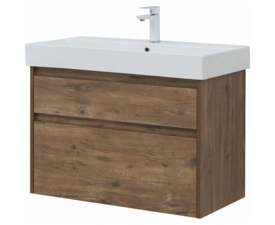 Тумба Aquanet Nova Lite 85 2 ящика (SLIM SYNERGY) дуб рустикальный (249954) 00249954 – изображение 3