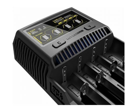 Зарядное устройство Nitecore SC4 18650/16340 на 4АКБ Intellicharge V2 Совместим с Li-ion и Ni-MH/Ni-Cd аккумуляторами с автоматическим определением 16652 – изображение 3