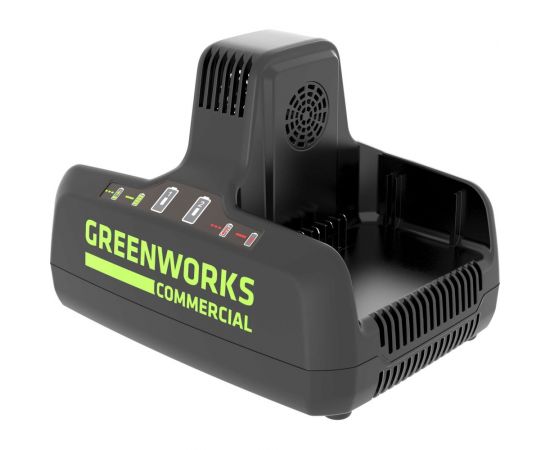Быстрое зарядное устройство для 2-х аккумуляторов G82C2, 82V, 8А GreenWorks 2939007 – изображение 3