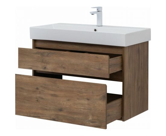 Тумба Aquanet Nova Lite 85 2 ящика (SLIM SYNERGY) дуб рустикальный (249954) 00249954 – изображение 4