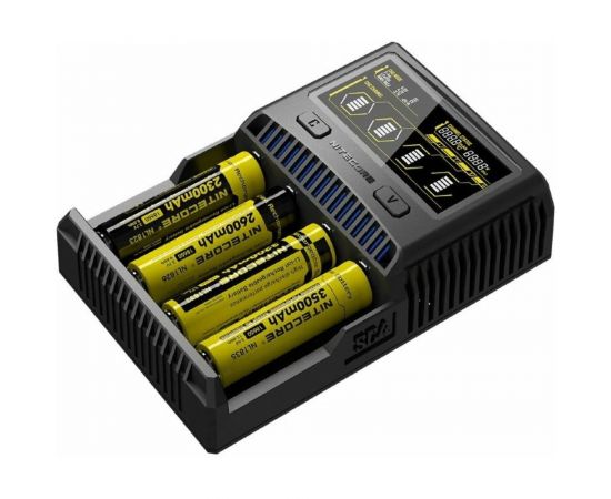 Зарядное устройство Nitecore SC4 18650/16340 на 4АКБ Intellicharge V2 Совместим с Li-ion и Ni-MH/Ni-Cd аккумуляторами с автоматическим определением 16652 – изображение 5