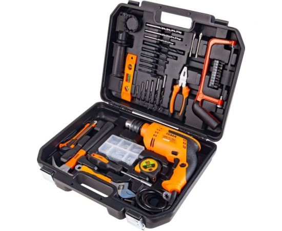 Набор инструментов с электрической дрелью ISMA 95 предметов 220 В,750 Вт, 0-2900 об/мин, в кейсе ISMA-1095(51106) – изображение 6