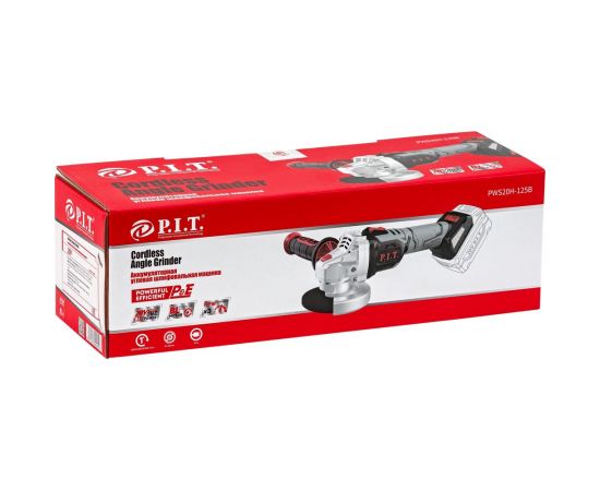 Аккумуляторная бесщеточная шлифовальная машина P.I.T. SOLO (20В, 125мм, Li-Ion, 4500/6500/8000 об/мин, коробка) PWS20H-125B – изображение 6