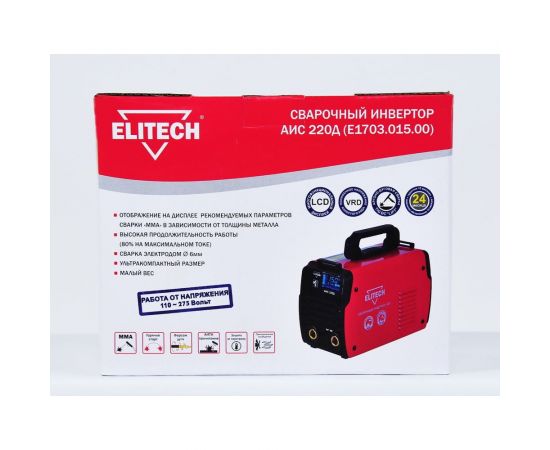 Сварочный инвертор ELITECH АИС 220Д 196358 – изображение 8