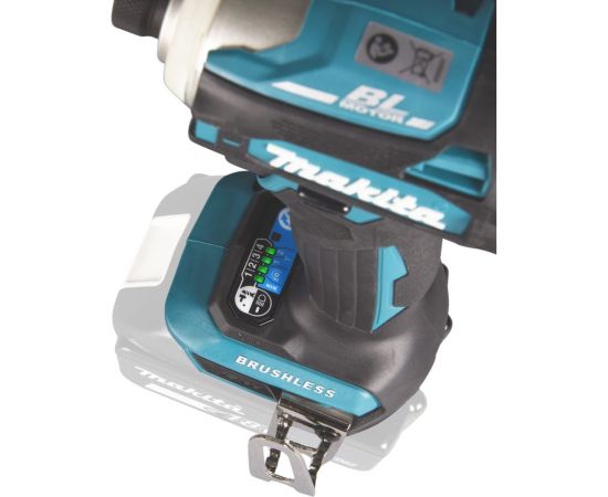 Аккумуляторный ударный бесщеточный шуруповерт Makita Т-Режим, 1/4"", 180Нм, М5-М16, кейс, 2x5Ач DTD172RTJ – изображение 8