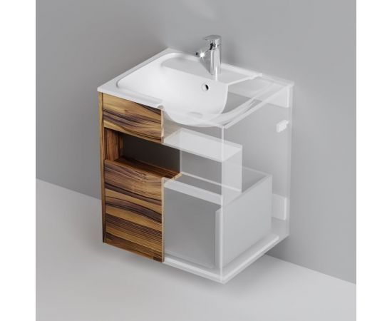 База с нишей AM.PM Func 1 ящик (pull-out), 60 см, цвет дерево текстурир-ое M8FFUX0601OF – изображение 9