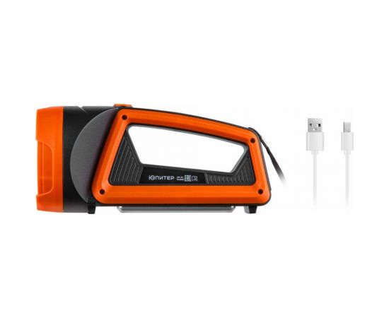 Светодиодный фонарь ЮПИТЕР аккумуляторный 5 Вт+5 Вт оранжевый JP1054 – изображение 9