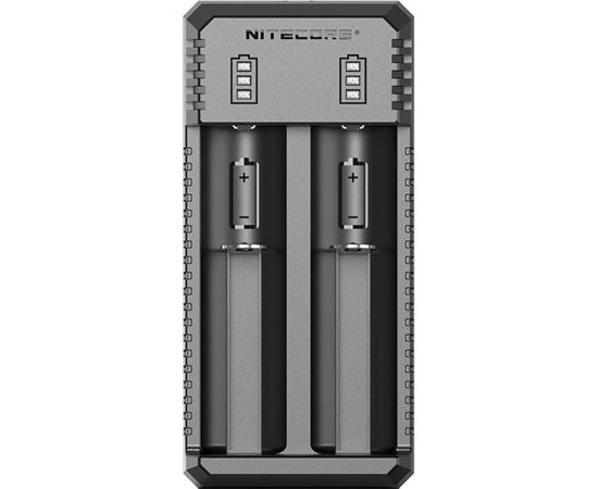 Зарядное устройство Nitecore UI2 18650/21700 на 2АКБ Intellicharge V2 Совместим с Li-ion и IMR аккумуляторами с автоматическим определением 18477 