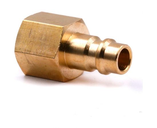 Соединение быстросъемное пневматическое HQ-PF38 «папа»-внутр. резьба 3/8" (латунь) HQ-mech УТ000002476 