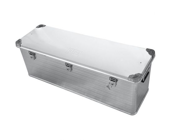 Алюминиевый ящик РИФ усиленный с замком 1176х385х412 мм ДхШхВ E1176385412 