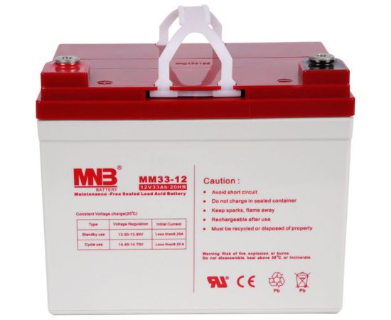 Батарея аккумуляторная АКБ MM33-12 12В 33Ач MNB MM33-12 