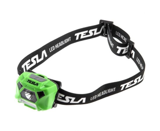 Ручной фонарь TESLA 3Вт, 140 люмен, литиевый аккумулятор, сенсор, красный свет HLS 