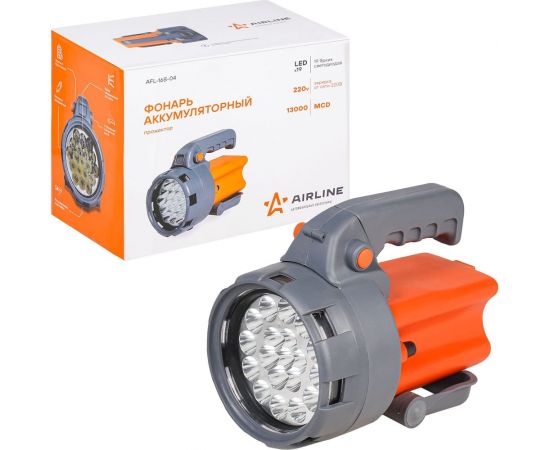 Аккумуляторный фонарь Airline прожектор LEDx19 со встроенной батареей AFL-16S-04 