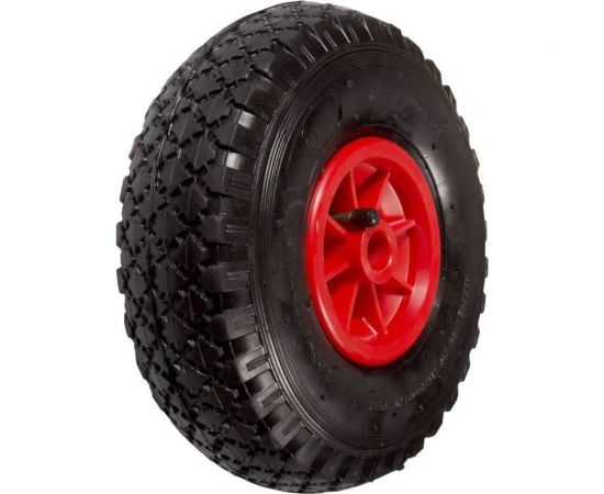 Колесо пневматическое с пластиковым ободом, протекторной резиной и подшипником скольжения (D260 мм; 20 мм) Tech-Krep 148416 