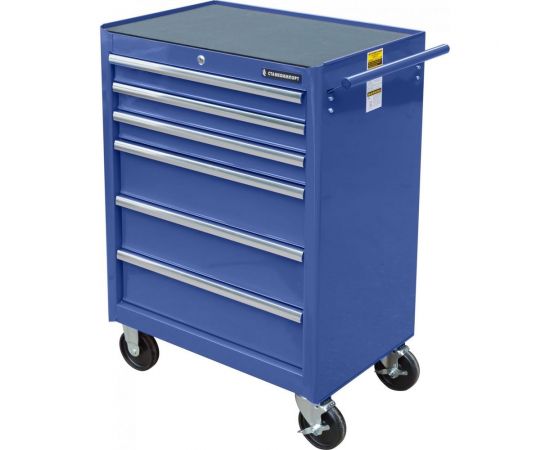 Инструментальная тележка на колесах, 6 ящиков, синяя Станкоимпорт BTD-270061CS blu 