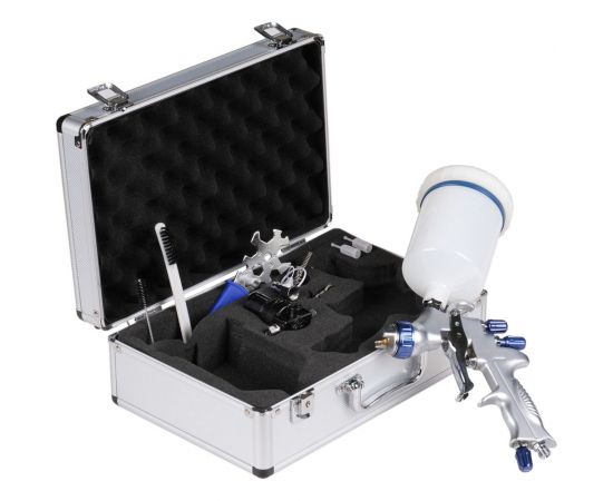 Краскопульт NORDBERG LVMP с верхним баком, сопло 1.3 мм, в алюминиевом кейсе NP7013 