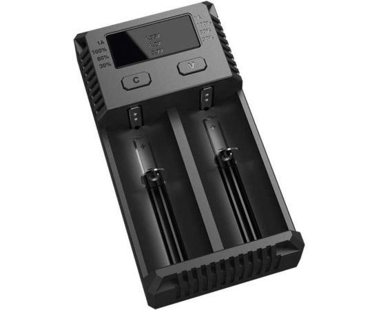 Зарядное устройство Nitecore NEW i2 18650/16340 на 2АКБ Intellicharge V2 Совместим с Li-ion и Ni-MH/Ni-Cd аккумуляторами с автоматическим определением 14938 