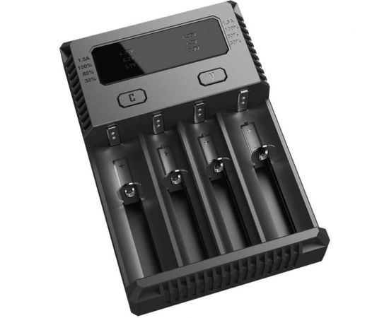 Зарядное устройство Nitecore i4 18650/16340 на 4АКБ Intellicharge V2 Совместим с Li-ion и Ni-MH/Ni-Cd аккумуляторами с автоматическим определением 15364 