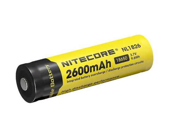 Аккумулятор Nitecore NL1826 18650 3.7v 2600mA 9324 