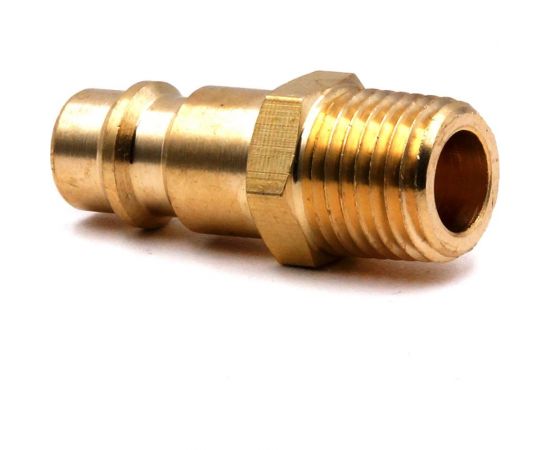 Соединение быстросъемное пневматическое HQ-PM14 «папа»-нар. резьба 1/4" (латунь) HQ-mech УТ000002472 – изображение 2