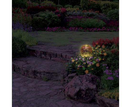 Светодиодный 3D Шар Lamper LED с солнечной панелью и аккумулятором, мультиколор 602-255 – изображение 2