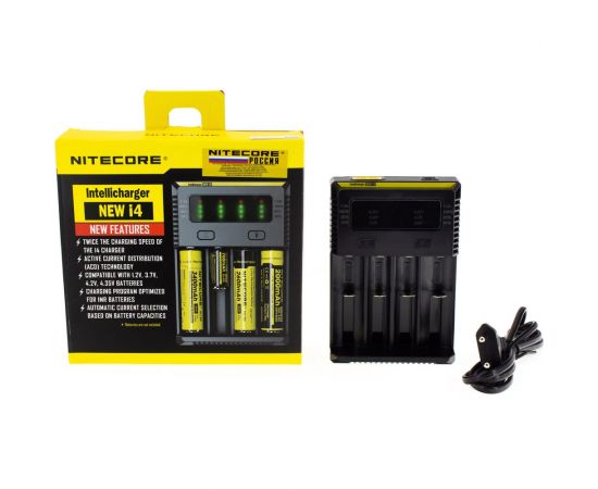 Зарядное устройство Nitecore i4 18650/16340 на 4АКБ Intellicharge V2 Совместим с Li-ion и Ni-MH/Ni-Cd аккумуляторами с автоматическим определением 15364 – изображение 2